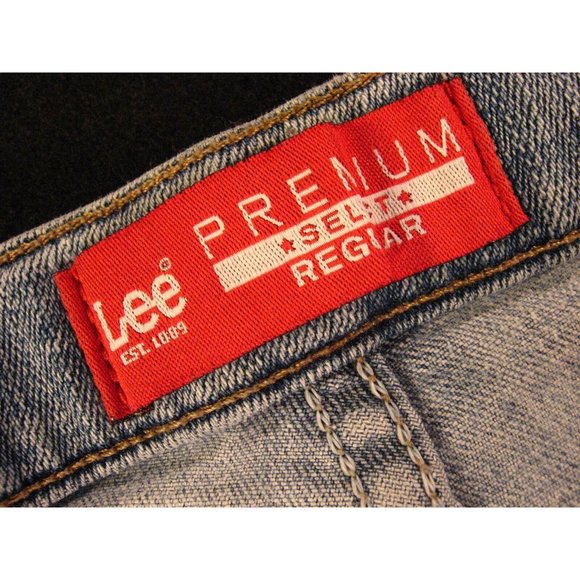 LEE Womans Premium Select CUTOFF JEANS SHORTS 25 MEASURED Blue Denim Daisy Dukes - Picture 5 of 11